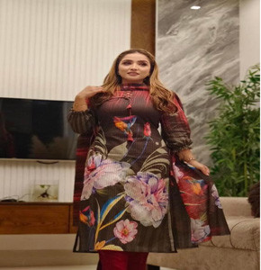 New exclusive designed 3 piece Jama- Red2/ Girls 4 Pice Dress